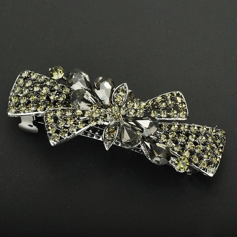 Hair Clip  Colourful Crystal Butterfly Spring Hairpin Clips half up / half down hair