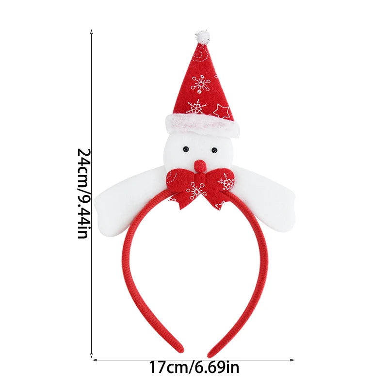Cartoon Christmas Headband Santa Claus Elk Xmax Tree Hair Accessories Adult Kids 2024 Christmas Decoration Navidad New Year Gift fancy dress headbands