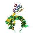 Fun St. Patrick's Day Headbands for Women Irish Festival Shamrock Party Headpiece Hair Accessories Unisex top of the morning to you  fancy dress