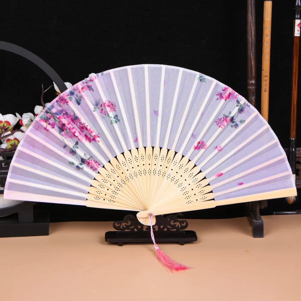 Bamboo Chinese Style Folding  Hand Fan