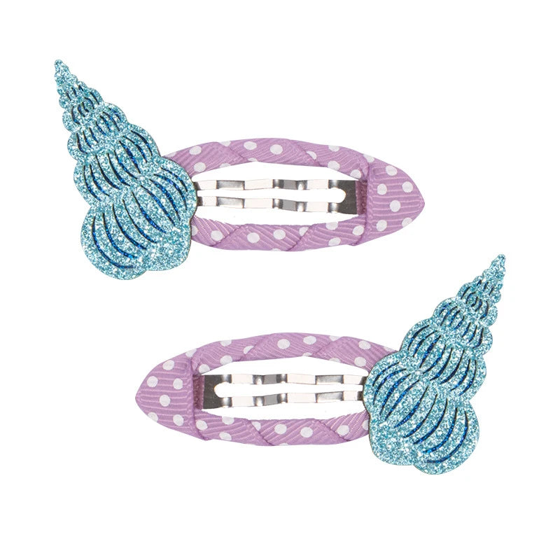 2 Piece Baby Girl Hairpin Hair Clip Accessory Kids Children Headwear Photography Toddler Animal Fruit Kitty Rabbit Shell Flower