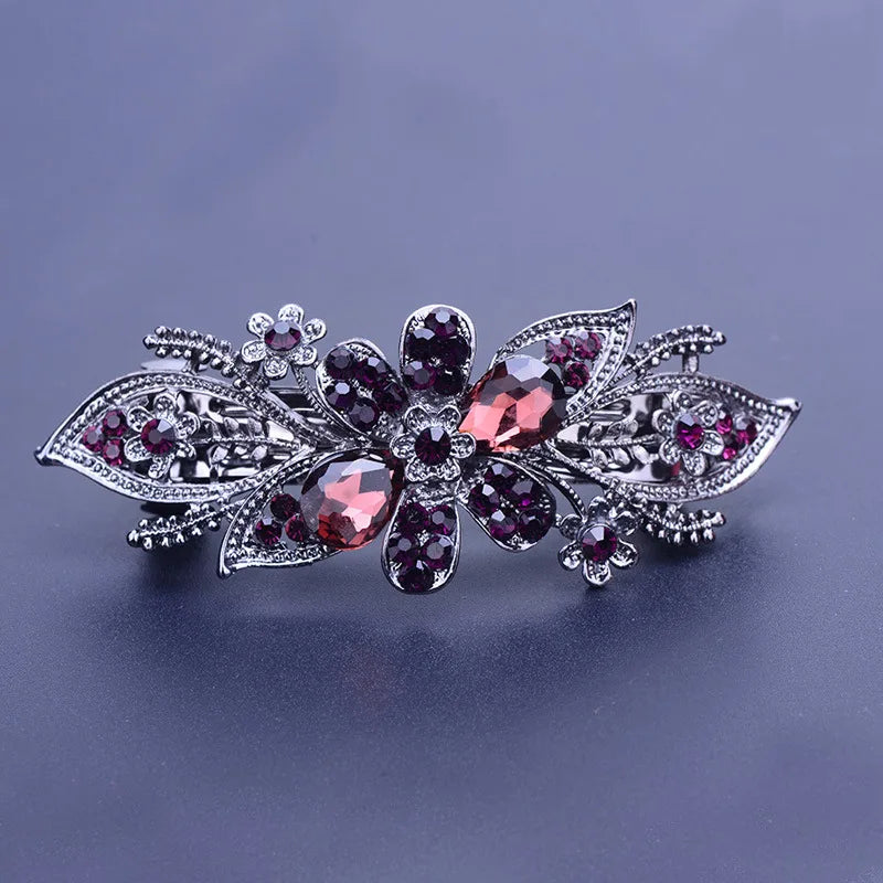 Hair Clip  Colourful Crystal Butterfly Spring Hairpin Clips half up / half down hair