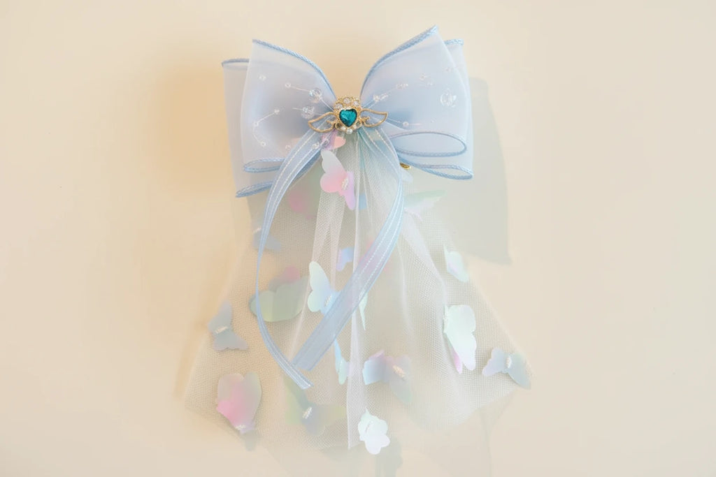 1PC New Princess Gradient Butterfly Bow Cute Girls Hairpins Children Headwear Hairgrip Hair Clips Barrettes Hair Accessories very pretty for party’s special occasions