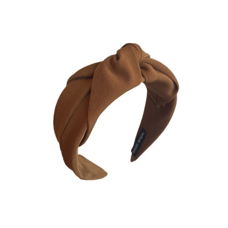 Knotted Headbands Vintage Cloth Design Wide Hairband Soft Hair Hoop Headdress for Women Girls Hair Accessories
