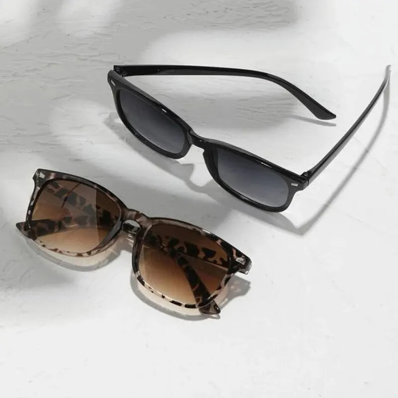 2 pairs Square Sunglasses ladies