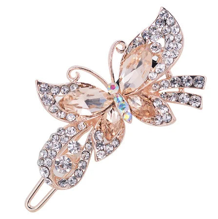 Red Purple Blue Crystal Butterfly Hairpins hair clip