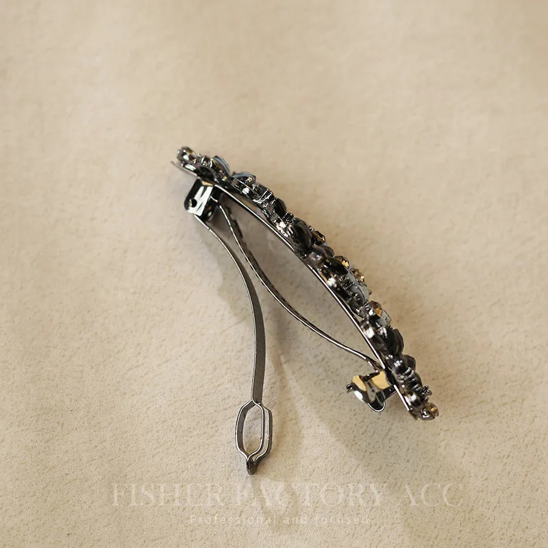 crystal flower clip /hairpin rhinestone