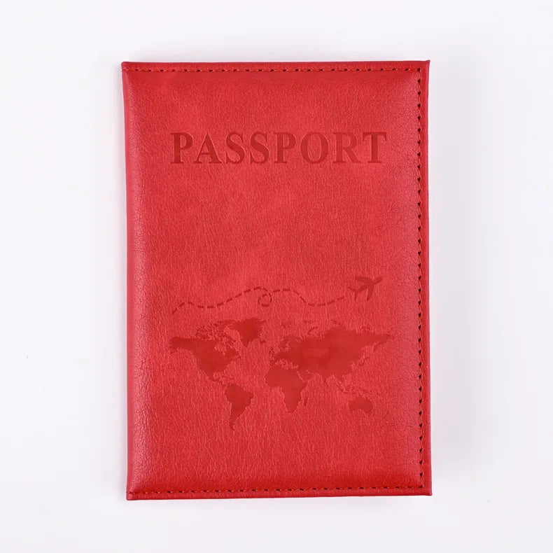 Colorful PU Passport Holder Ticket Passport Covers Travel Passport Protective Cover ID Credit Card Holder Travel Accessories