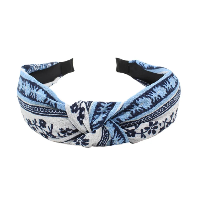 New Vintage Style Fabric Knot Headband National Style Headband Fashion Temperament Women Hair Accessories