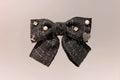 Elegant Plaid Cloth Hairpins Adult Crystal Heart Pearl Luxury Fabric Bow Hair Clip Pin for Girls Women Hair Jewelry Headpiece party’s holidays tweed