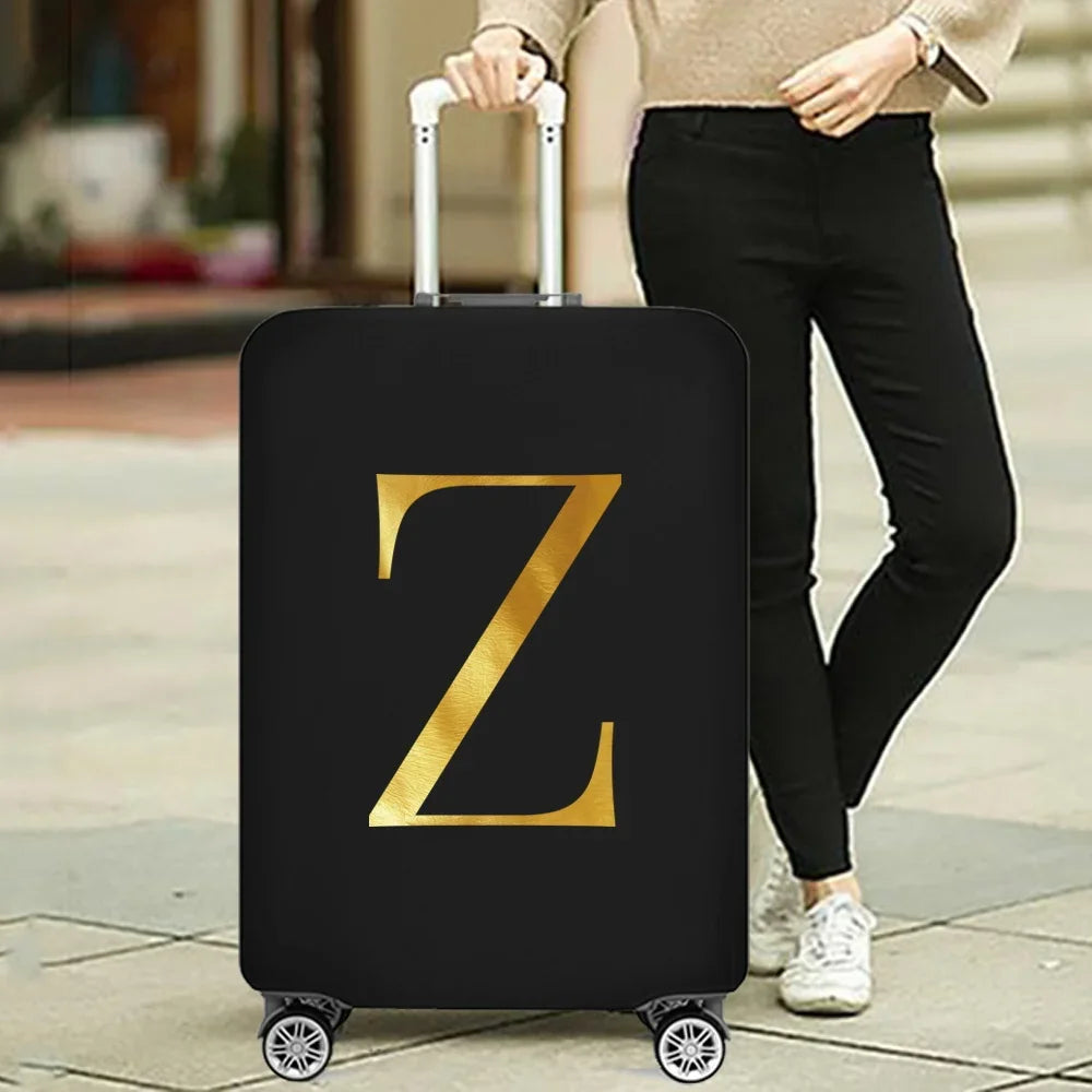 Fashion Travel Essentials Luggage Cover 26 Letters Print 18-32 Inch Holiday Traveling Accessories Trolley Elastic Suitcase Case cover