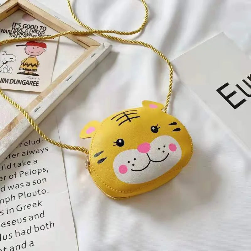 Lovely Children's Mini Shoulder Bags PU Leather Boys Girls Small Crossbody Bag Cute Cartoon Baby Kids Pink Red Coin Purse Wallet
