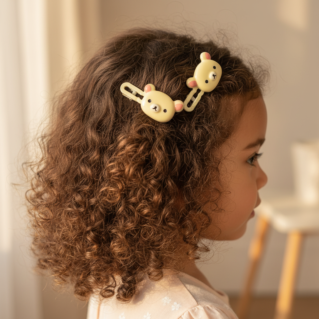 Teddy bear Hair Clips for Girls  Relax Bear Hairpin Women Bangs Bobby Pin Fashion Duckbill Clip Kids Hairs Ornaments Gift pretty baby girls toddler