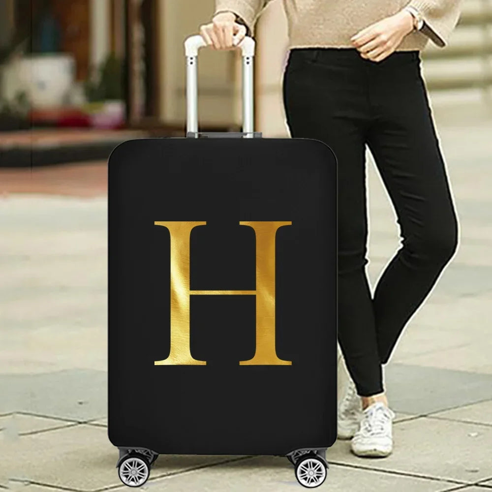 Fashion Travel Essentials Luggage Cover 26 Letters Print 18-32 Inch Holiday Traveling Accessories Trolley Elastic Suitcase Case cover