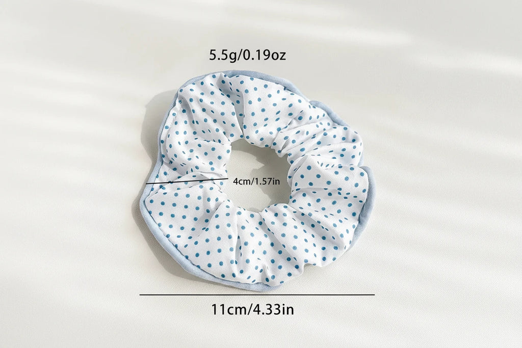 6 x Scrunchies Small Blue tones