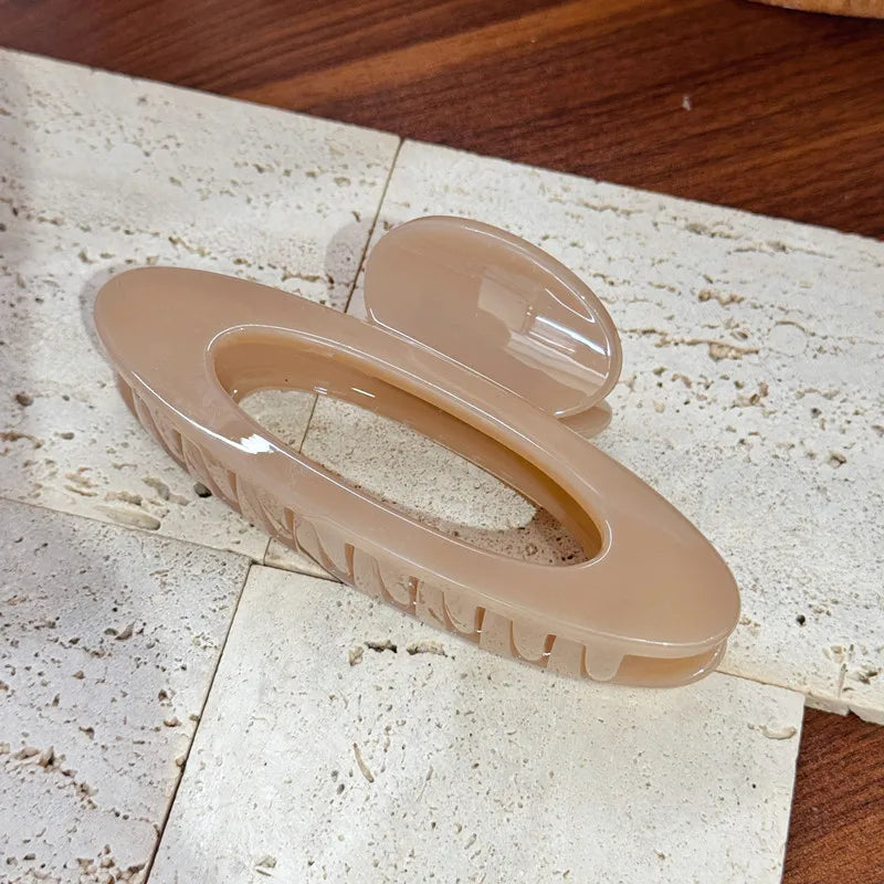 Oval Large Hair Claw Clip