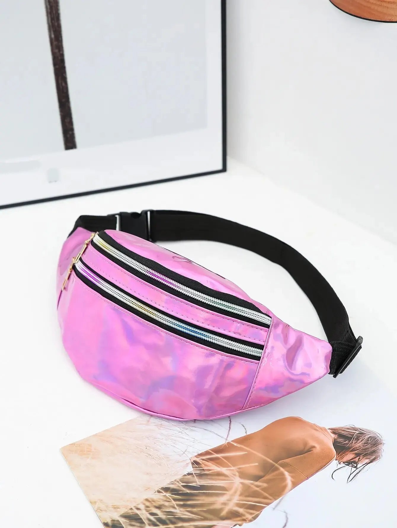 Waist Bag Laser Belt Bag Holographic Fanny Pack Designer Cute Waist Packs Bum Bag Party Travel Fashion Girls Shoulder Glitter