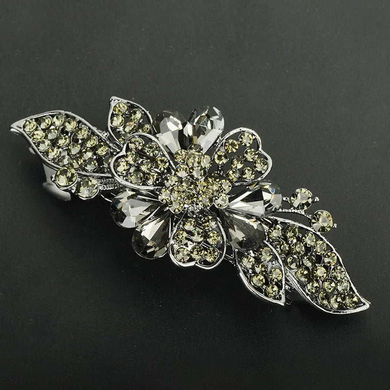 Hair Clip  Colourful Crystal Butterfly Spring Hairpin Clips half up / half down hair