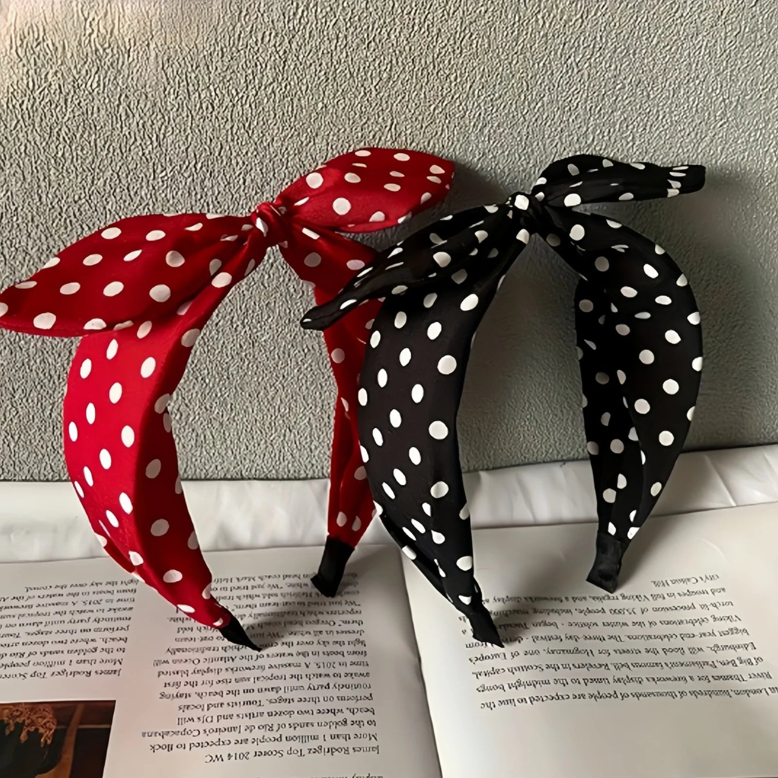 1pc New Vintage Red Hairband for Women; Versatile Bow Headband with Wide Edge; Korean Style Hair Accessories