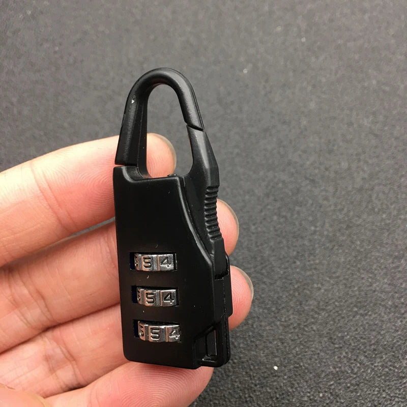 Outdoor Backpack Handbag Zipper Lock Anti Theft Portable Mini Combination Code Number Lock for Travel Backpack Accessories