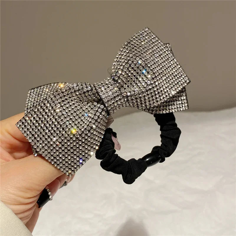 Shiny Bow Elastics Hair Tie bobble
