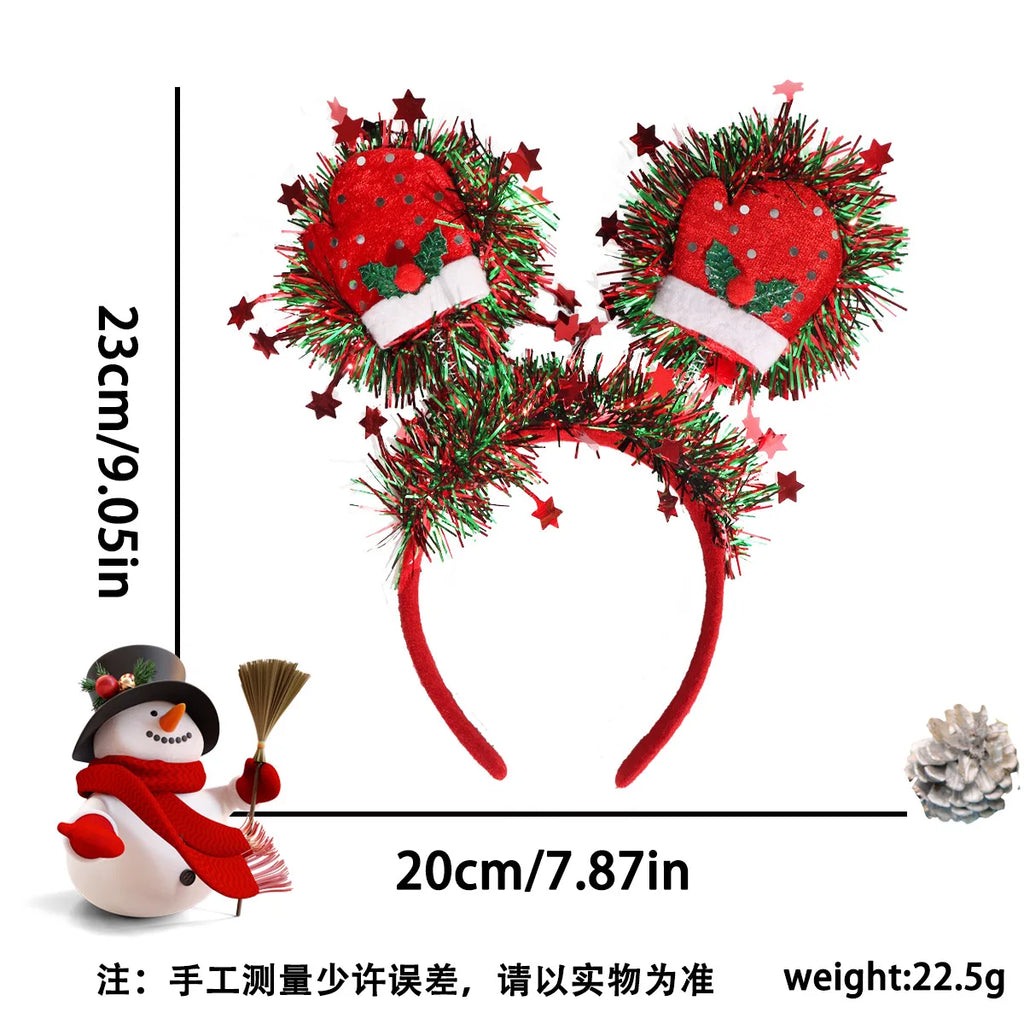 Christmas Costume Hair Accessories Cartoon Snowman Xmas Tree Elk Headbands 2026 christmas  Party fancy dress     Decoration Hairbands