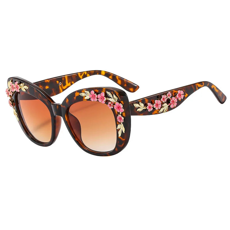Flower Sunglasses Women Pink