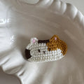 Crochet Hair Clip sausage dog Dachshund or cat