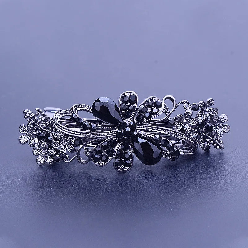 Hair Clip  Colourful Crystal Butterfly Spring Hairpin Clips half up / half down hair