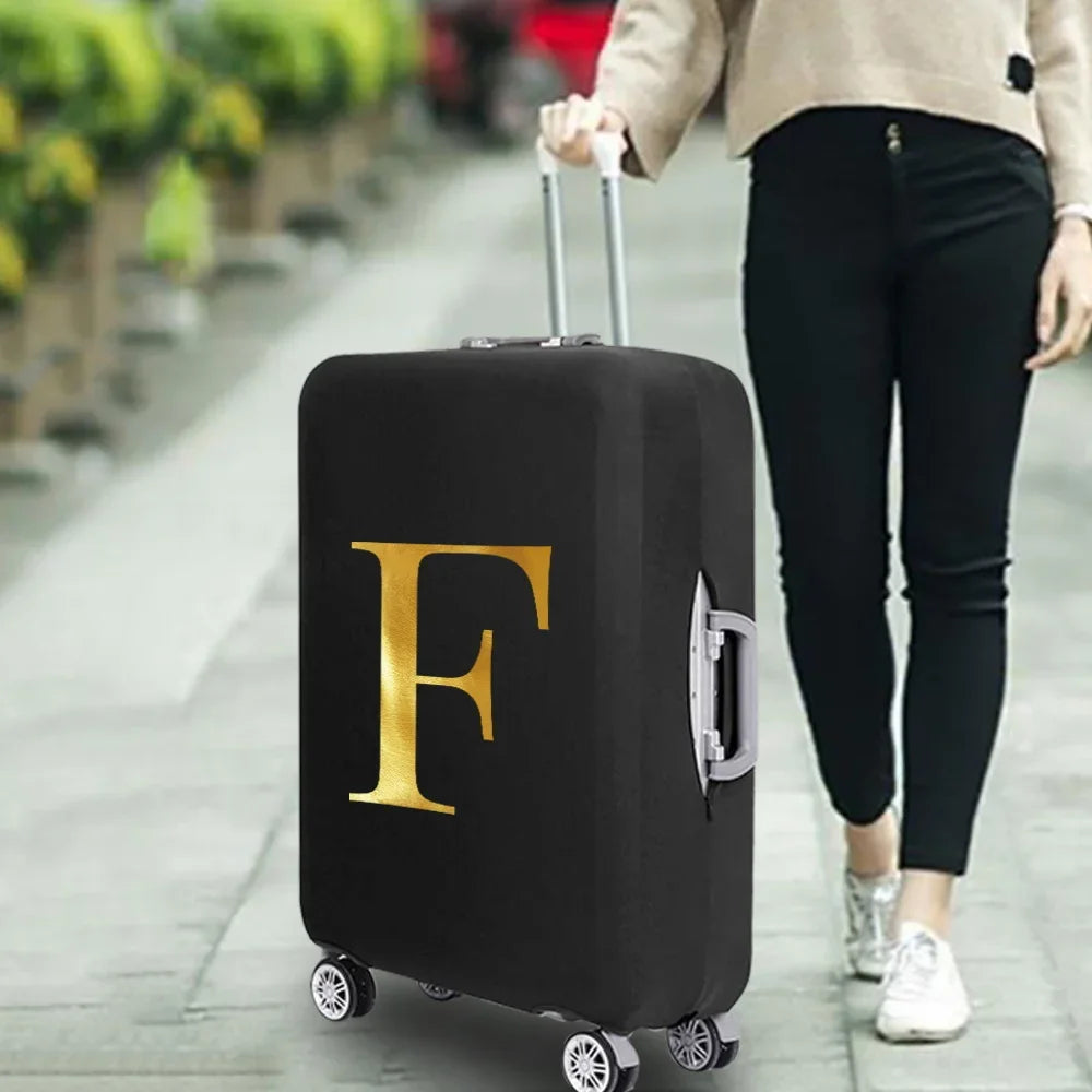 Fashion Travel Essentials Luggage Cover 26 Letters Print 18-32 Inch Holiday Traveling Accessories Trolley Elastic Suitcase Case cover