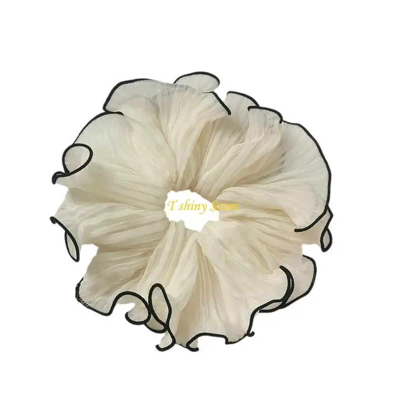 Elaborate Hair Tie for Women Hair Rings Lovely Ruched Scrunchies Oversized Hair Rope Hair Tie