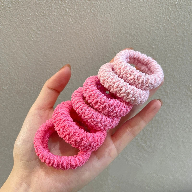 6Pcs/Set Women Hair Scrunchies Girls Elastic Hair Bands Children Headbands Hair Gum Tie Hair Accessories Party Birthday Gifts