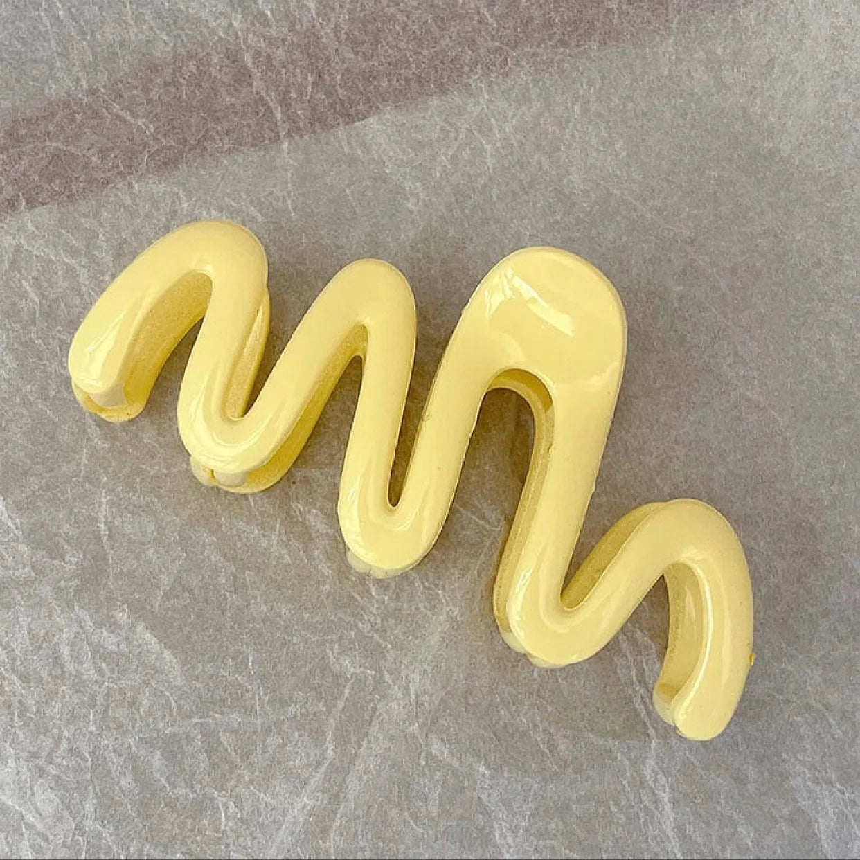 New Colorful Jelly Wave Hair Claw  clip          Hairpin Women Girls Fashion Design  Sweet Simple Irregular Hair Clip Headwear holidays  school everyday