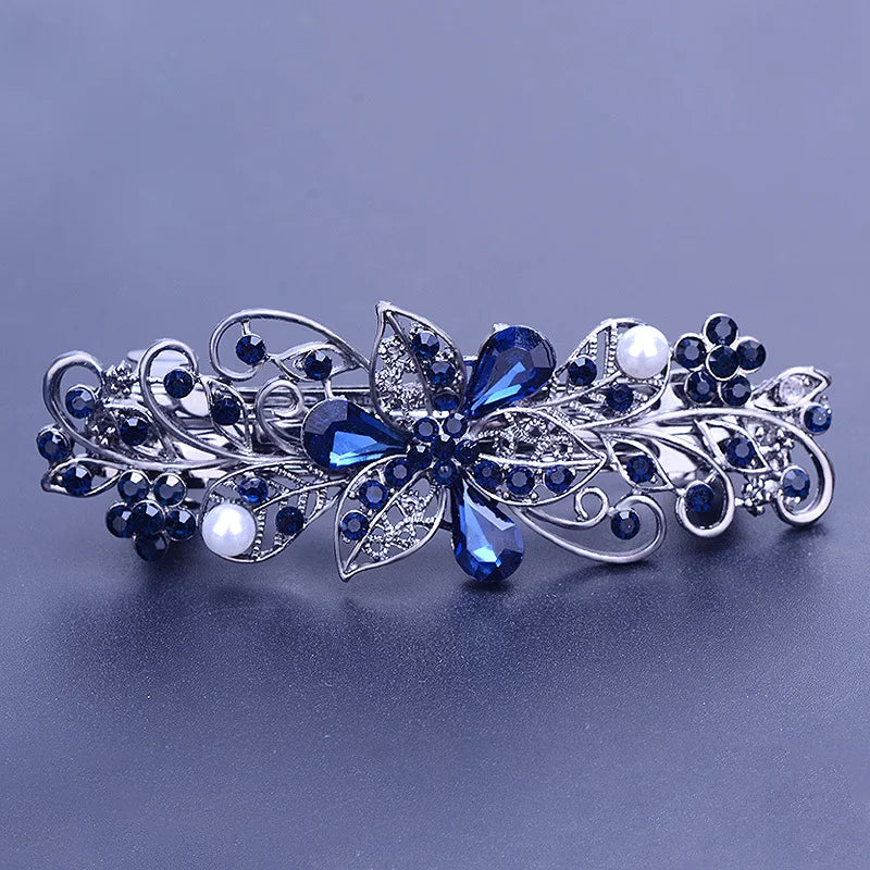 Hair Clip  Colourful Crystal Butterfly Spring Hairpin Clips half up / half down hair