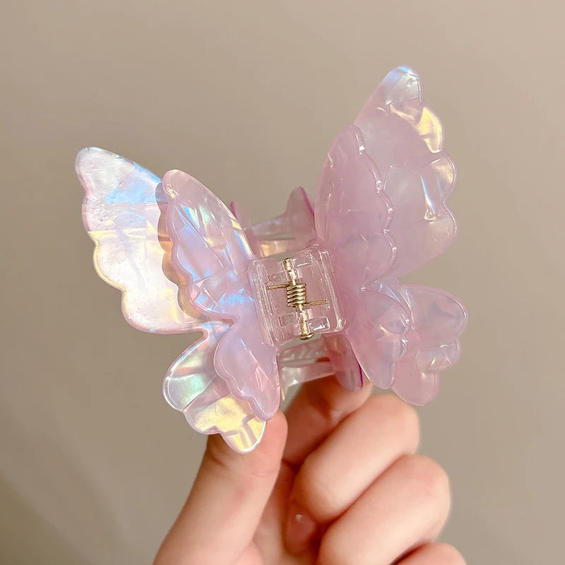 Beautiful Fairy Butterfly Hair Claw clip  Hair Clip Sweet Princess for Women Girl Hairpin Hair Accessories so pretty        Party holiday beach cruise wedding bridesmaid flower girl