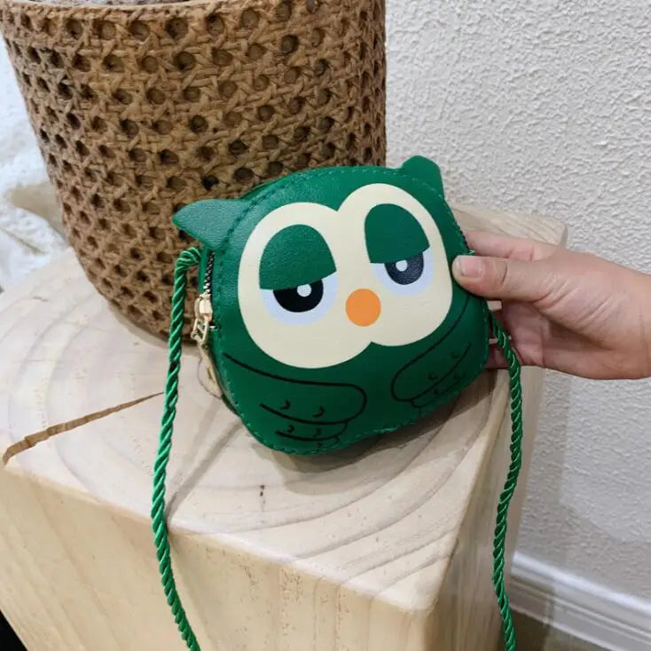 Lovely Children's Mini Shoulder Bags PU Leather Boys Girls Small Crossbody Bag Cute Cartoon Baby Kids Pink Red Coin Purse Wallet