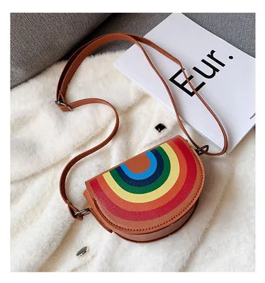 Lovely Children's Mini Shoulder Bags PU Leather Boys Girls Small Crossbody Bag Cute Cartoon Baby Kids Pink Red Coin Purse Wallet
