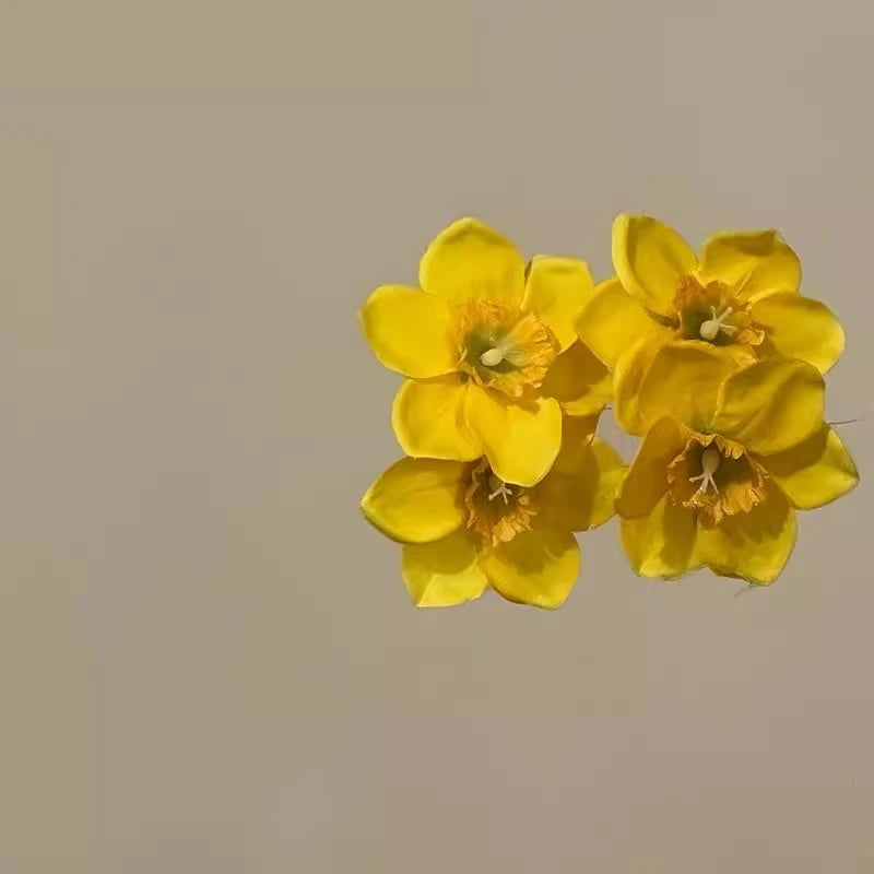 Sweet Yellow Pink White Double Flowers Hair Clips Side Clip Barrette for Women Girl Beach Wedding Flower Hairclip Accessory Caribbean hair Hawaii  cruise holiday ladies