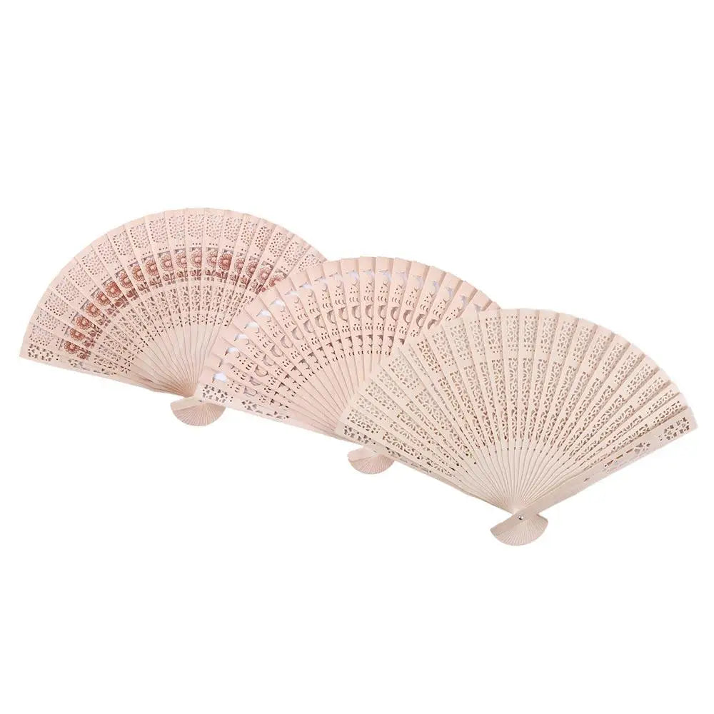 Fan Hand-held Home Accessories Printing Decorative Hollow Dance Hand Fans Folding Fans Photo Prop Tool Hand Held Flower Fans