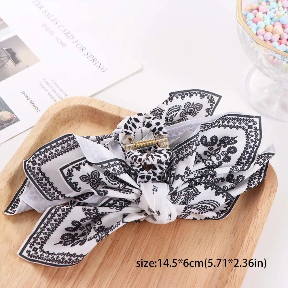 Fashion Bowknot Bow Hair Claw Cute Hairpin Grab Clip Boho  Hair Clip Headdress Big Hair Claw Bow Hair great for cowboy  country festival party’s western fancy dress
