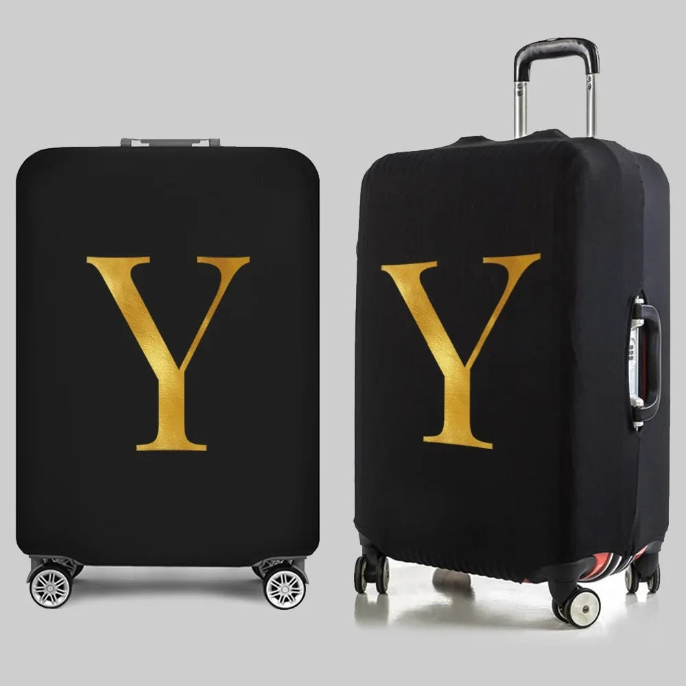 Fashion Travel Essentials Luggage Cover 26 Letters Print 18-32 Inch Holiday Traveling Accessories Trolley Elastic Suitcase Case cover