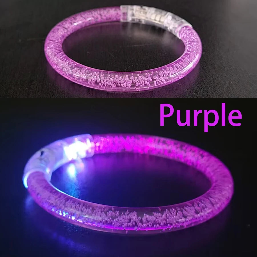 10/20/30/40/50 Pcs Led Bracelets Wristbands Glow In The Dark Party Supplies Neon Light Up Bracelet Wedding Party Decoration