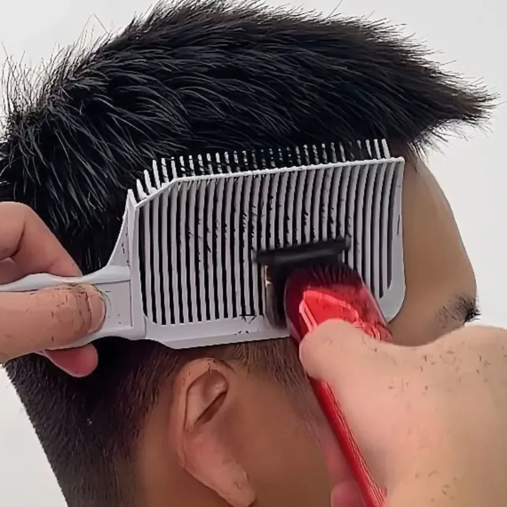 Blending Flat Top Hair Cutting Comb For Men Fading Comb Barber Clipper Heat Resistant Fade Brush Salon Styling Tool Professional hair cut  clipper accessories