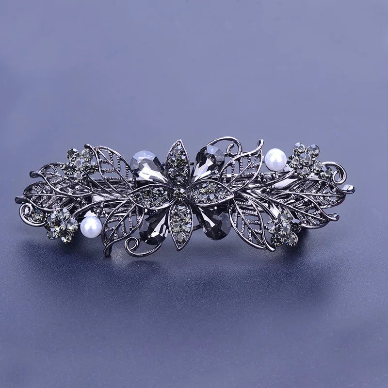 Hair Clip  Colourful Crystal Butterfly Spring Hairpin Clips half up / half down hair
