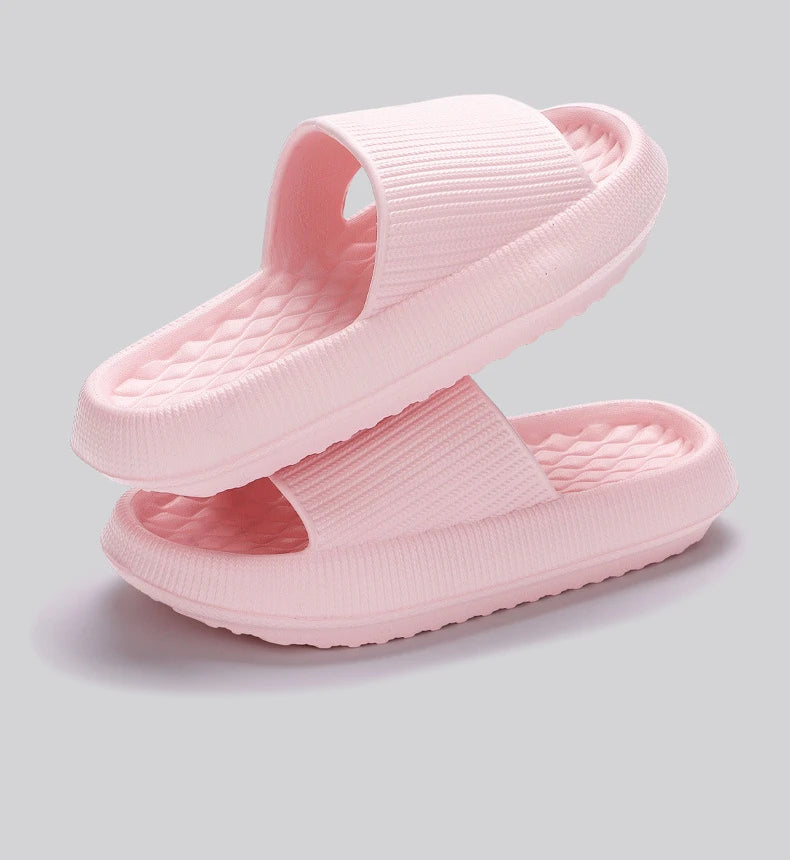 New Soft Platform Slippers for Women 2024 Summer Thick Bottom Cloud Slides Woman EVA Light Non-Slip Flip Flops Plus Size 45