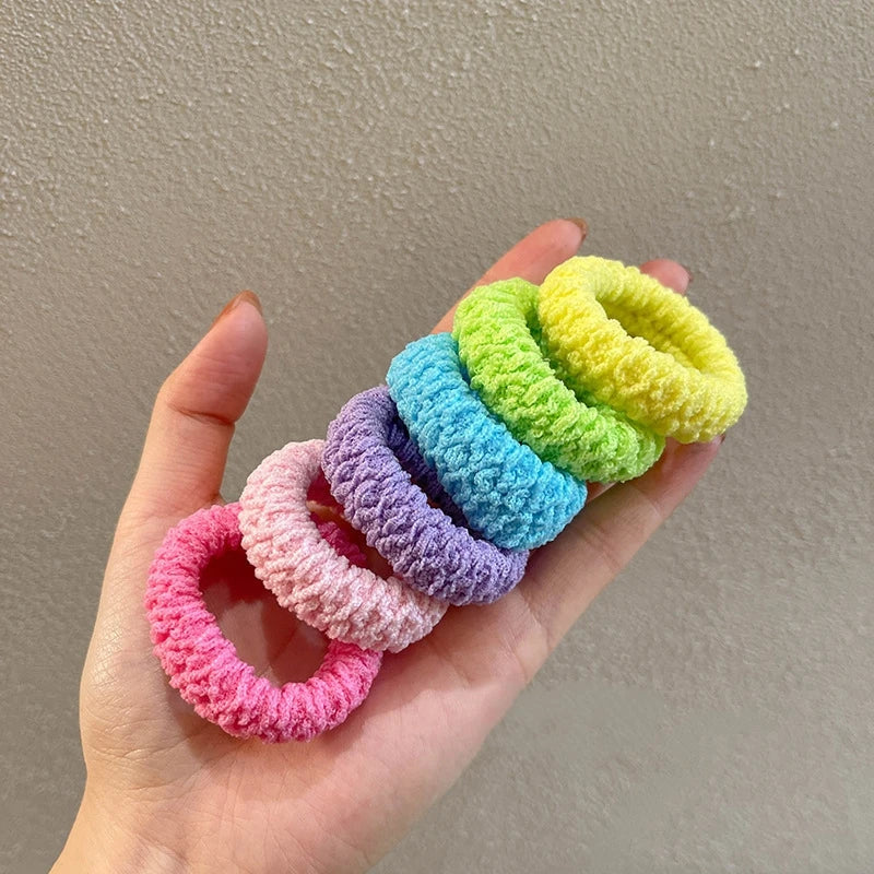 6Pcs/Set Women Hair Scrunchies Girls Elastic Hair Bands Children Headbands Hair Gum Tie Hair Accessories Party Birthday Gifts