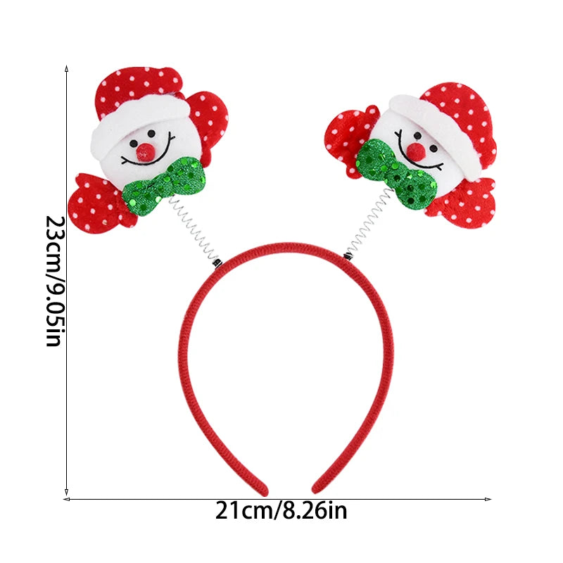 Cartoon Christmas Headband Santa Claus Elk Xmax Tree Hair Accessories Adult Kids 2024 Christmas Decoration Navidad New Year Gift fancy dress headbands