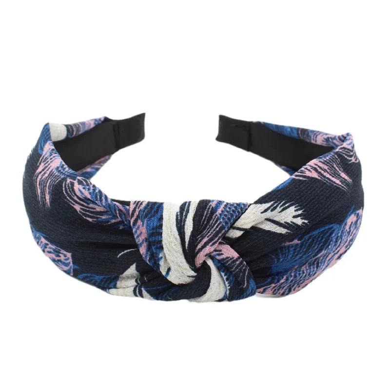New Vintage Style Fabric Knot Headband National Style Headband Fashion Temperament Women Hair Accessories