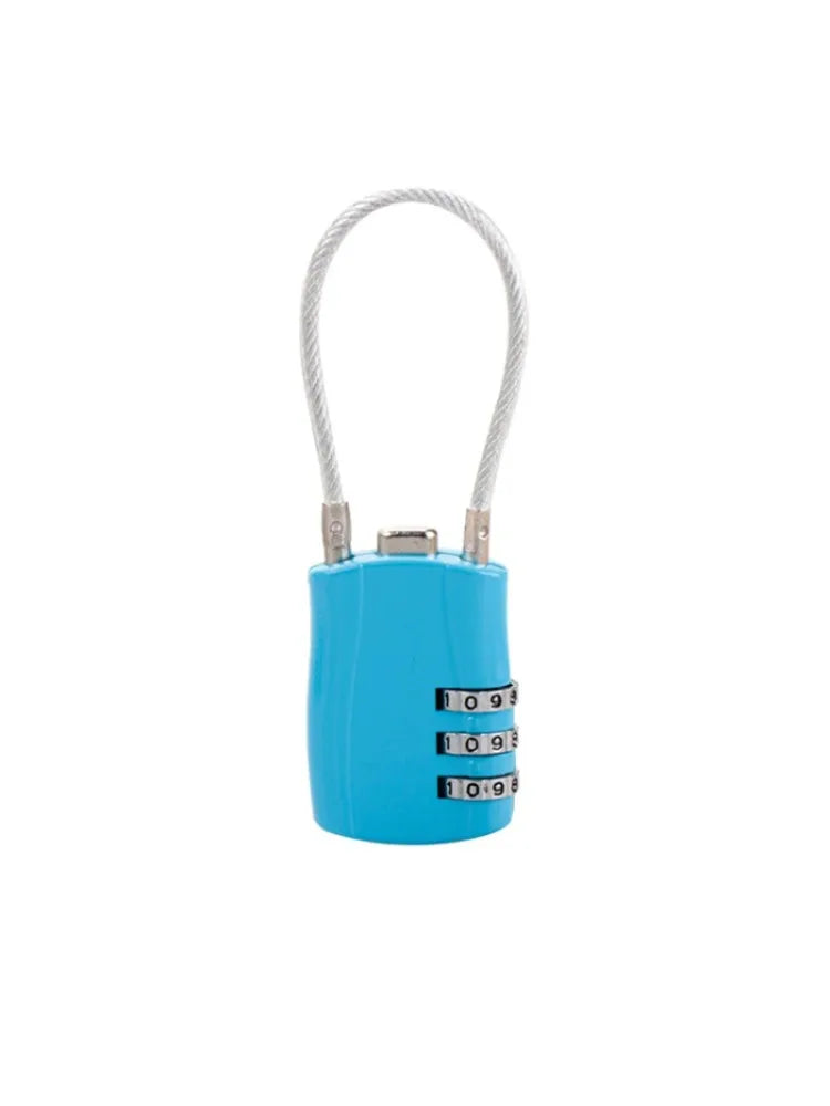 1Pcs 3 Digit Combination High Security TSA Customs Lock Helmet Lock For Backpack Trolley Case Luggage Suitcase Password Padlock