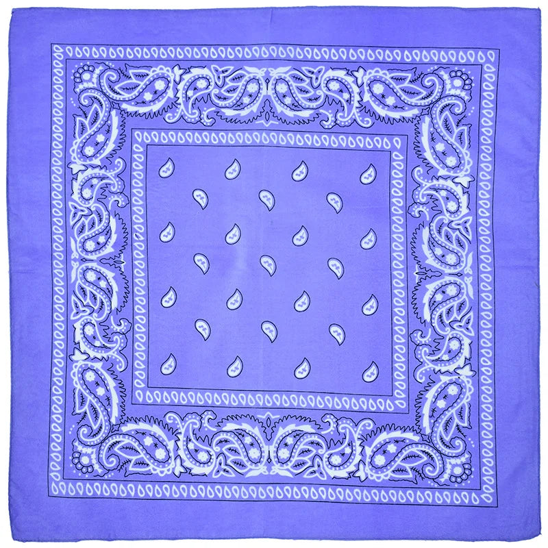 2024 Fashion Hip Hop Bandana Square Scarf 54cm*54cm Black Red Headband Printed For Women/Men/Boys/Girls